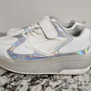 Holographic Kids Sneakers/Roller Skate Shoes with Velcro Strap